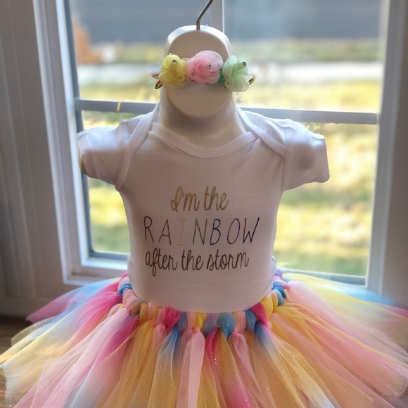 Other - Rainbow tutu & onesie set
